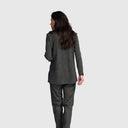 Alembika Soft Relaxed Shirt With Velvet Detail In Grey
