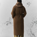 Marella MLLTENACE Tobacco 2 Piece Puffa With Long Layering Coat