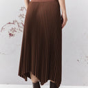 Marella Mllalpaca Pleated Skirt In Caramel