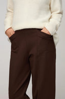 Sahara Ponte Bubble Trouser In Chocolate
