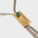 Katerina Vassou Hyacinth Necklace In Gold/Green