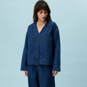 FRNCH Brunelle Denim Jacket in Leopard Print