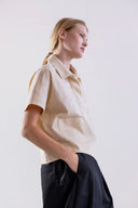 Psophia Sand Shirt With Embroidery Detail