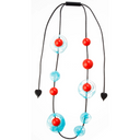 Zsiska Ori Long Bead Necklace Turquiose