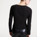 Marella MLLTABACCO Black Body Top