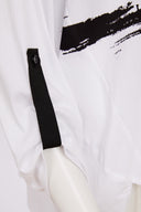 Naya Black and White Placement Print Shirt