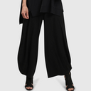 Alembika Black Jersey Balloon Trousers No Pocket