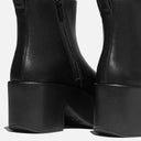 Fitflop Platform Leather Heeled Ankle Boots in Black