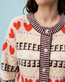 FRNCH Alucite Cardigan in Beige