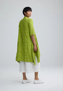 Luukaa Vela Woven Dress In Lime