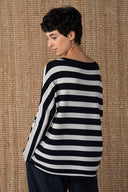 Oska Pullover 621 In Navy Stripe
