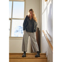 Henriette Steffensen Flare Trouser 3/4 Length In Light Grey