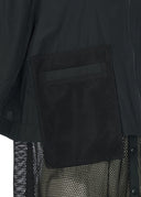 Kozan Cardigan Coat Black With Netting Detail