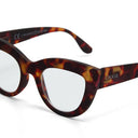 OKKIA Claudia Big Cat Eye Reading Glasses In Havana