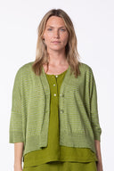 Oska Linen Cardigan in Matcha