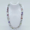 Jianhui Big Crystal Necklace In Clear Peacock