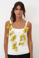 BIZE Mykonos Necklace In Lime And Cream