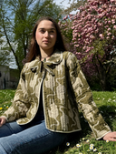 EDL Sam Samyuta Reversible Jacket In Kakhi/Cream