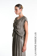 La Haine Ruched Tunic in Fango