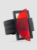 Indira Dyed Horn Bracelet Red
