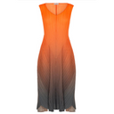 Alquema Estrella Long Dress Tangerine/Shadow