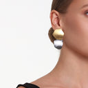 Katerina Vassou Amara Gold And Steel Earrings