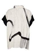 Naya Brush Stroke Print Blouse