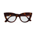OKKIA Claudia Big Cat Eye Reading Glasses In Havana