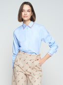 Vilagallo Shirt Isa in Blue/White Stripe