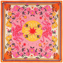 Wild Square Medium Scarf In Rose Wild