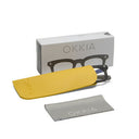 OKKIA Firenze Reading Glasses In Translucent Smoke