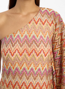 Ana Alcazar Poncho Maxi Dress In Original Multicolour