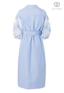 Ana Alcazar Wrap Dress In Original Blue