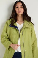 Sahara Showerproof Boxy rain jacket In Lime