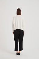 Tirelli Textured Spot Knit in Ivory