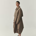 Kedziorek Wide Trouser With Side Pocket In Taupe