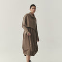 Kedziorek Long Sleeve Dress In Taupe