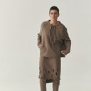 Kedziorek Front Seam Detail Top In Taupe