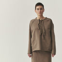 Kedziorek Front Seam Detail Top In Taupe