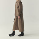 Kedziorek Wide Trouser With Side Pocket In Taupe