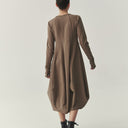 Kedziorek Long Sleeve Dress In Taupe
