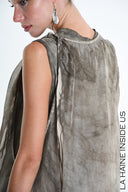 La Haine  Asymmetric Dress in Fango