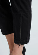 LauRie  Regular Piper 7/8 Trouser with Zip Black