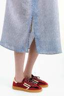 Clemente Owo Dress Denim Stripe
