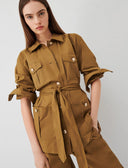 Marella Cabreo Belted Jacket Military Green