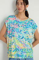 Sahara Summer Confetti Jersey Top In Multi