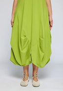 Luukaa Calista Sleeveless Dress In Lime
