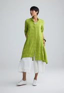 Luukaa Vela Woven Dress In Lime