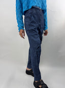 Rundholz Trouser Navy Print