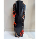 Sonata Long Coral Necklace In Orange/Black